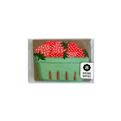 Mini Strawberry Boxed Note Set