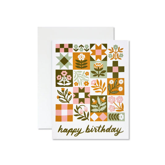 Patchwork Birthday Card