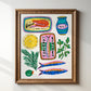Mediterranean Flavors Giclée Art Print | 8" x 10"