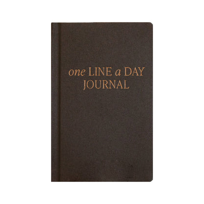One Line A Day Fabric Journal | Charcoal