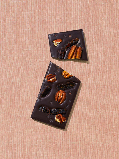Pecan Date Date-Sweetened Dark Chocolate