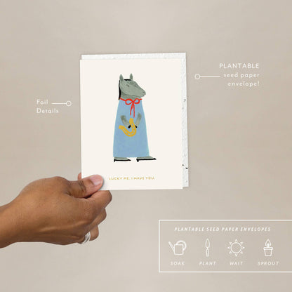 Lucky Horse Love Card