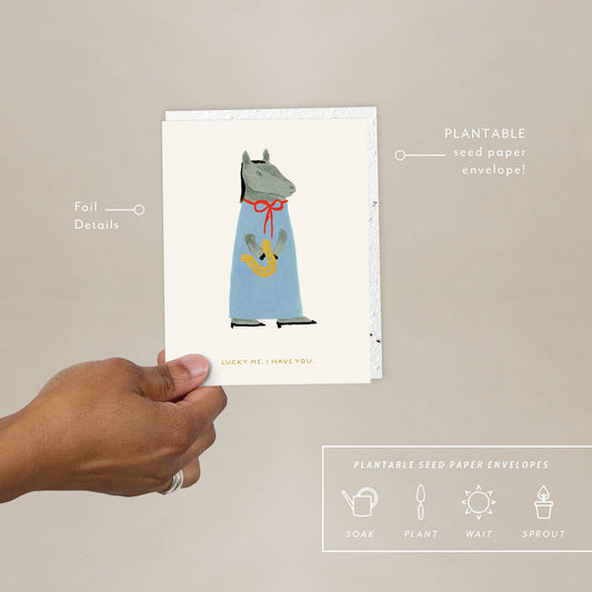 Lucky Horse Love Card