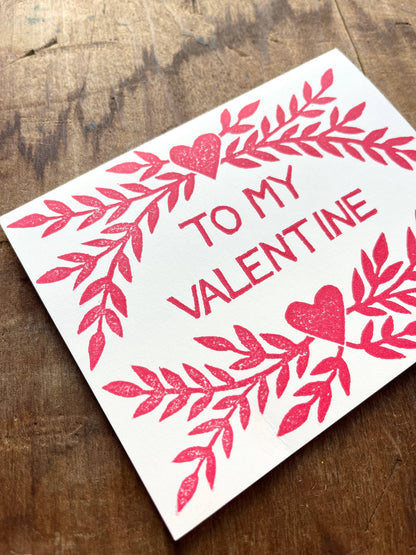 To My Valentine Vine Card