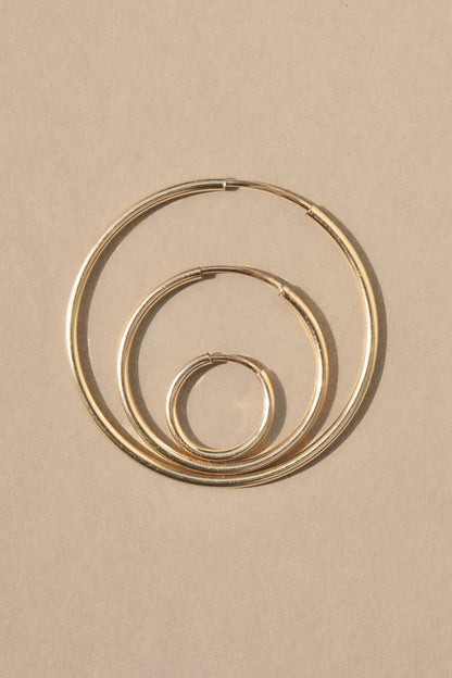 Cycle Hoop Earrings | 14k Gold-filled