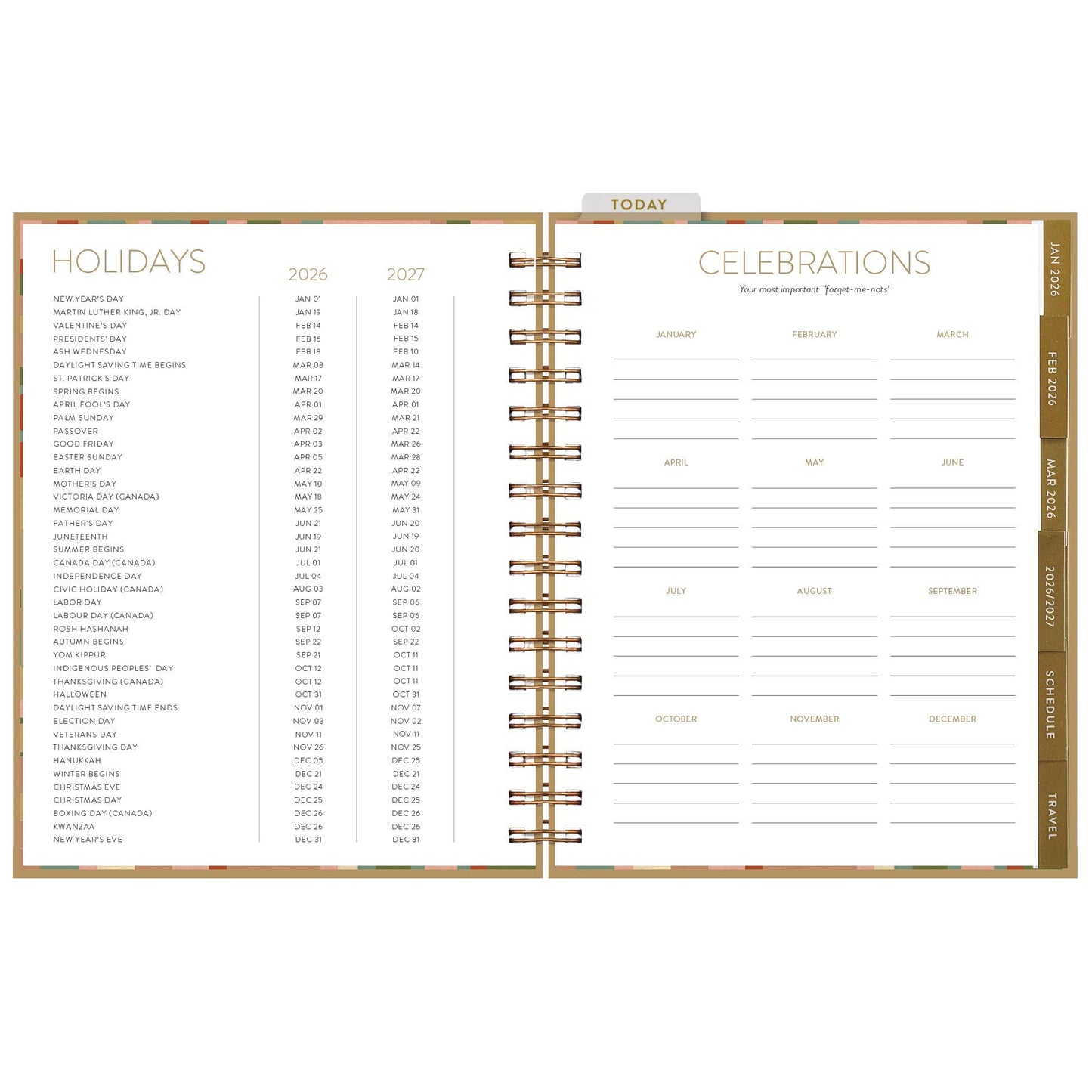2026 Sweet Days Vase 12 Month Planner