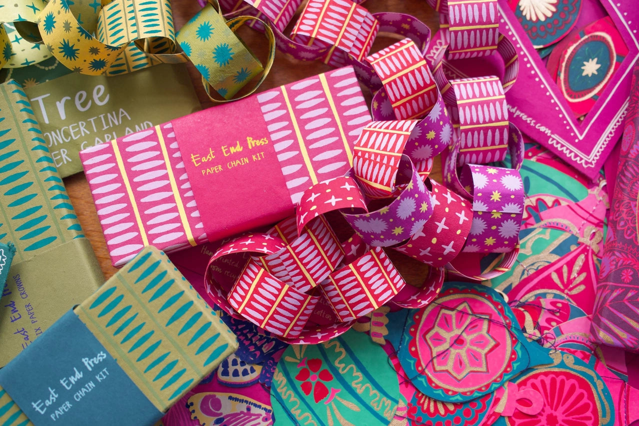 Pink Paper Chain Kit