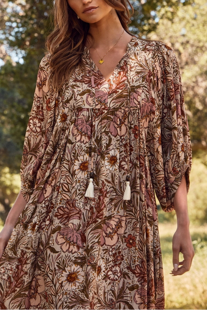 Madison Floral Midi Dress