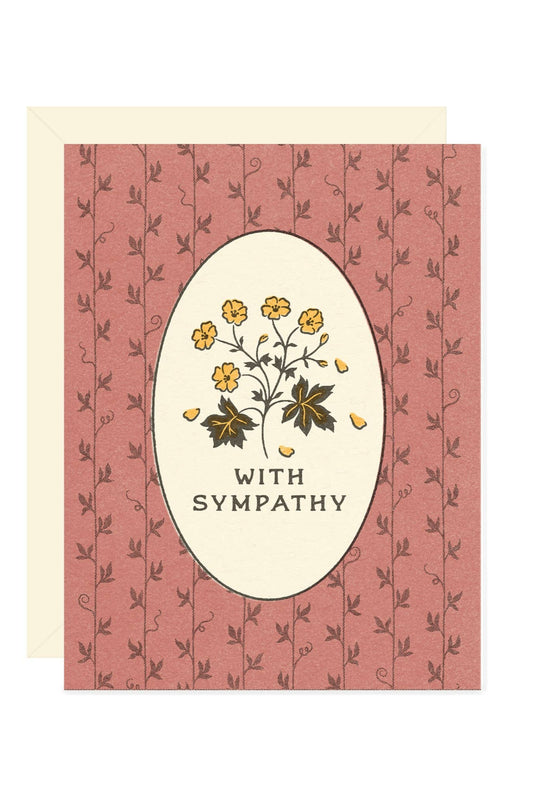 With Sympathy Wildflower Card