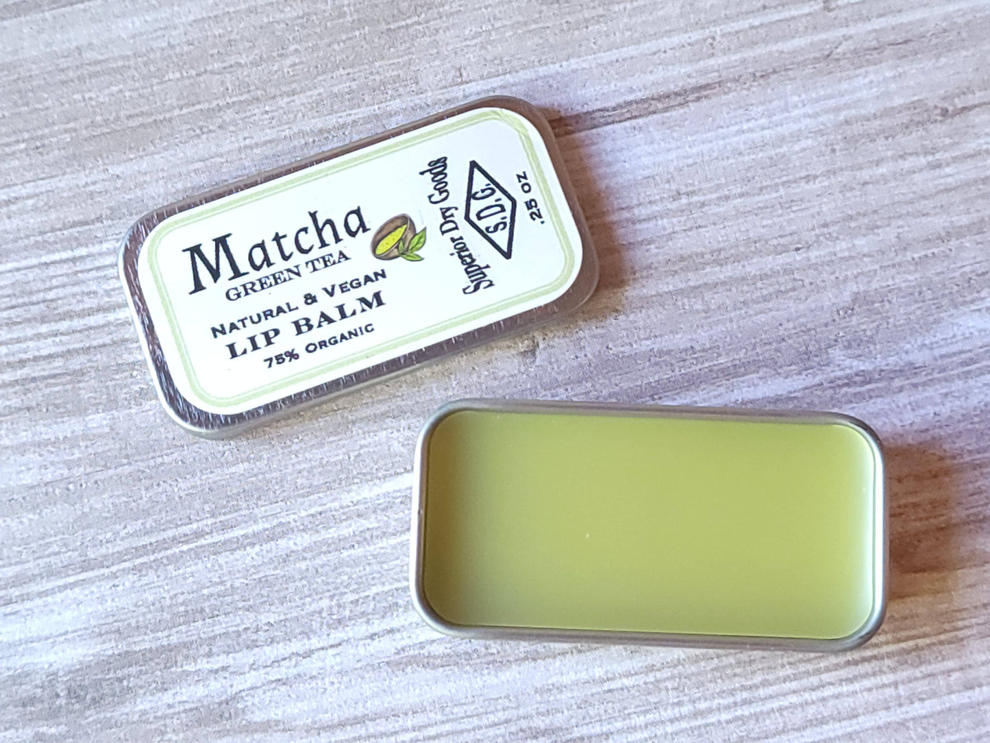 Matcha Green Tea Lip Balm | Aluminum Slider