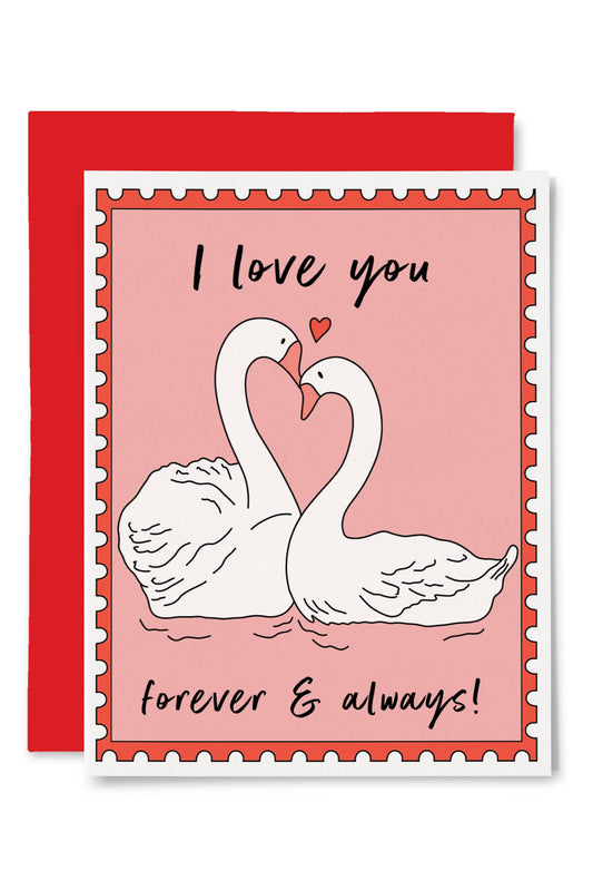 Forever & Always Swans Card