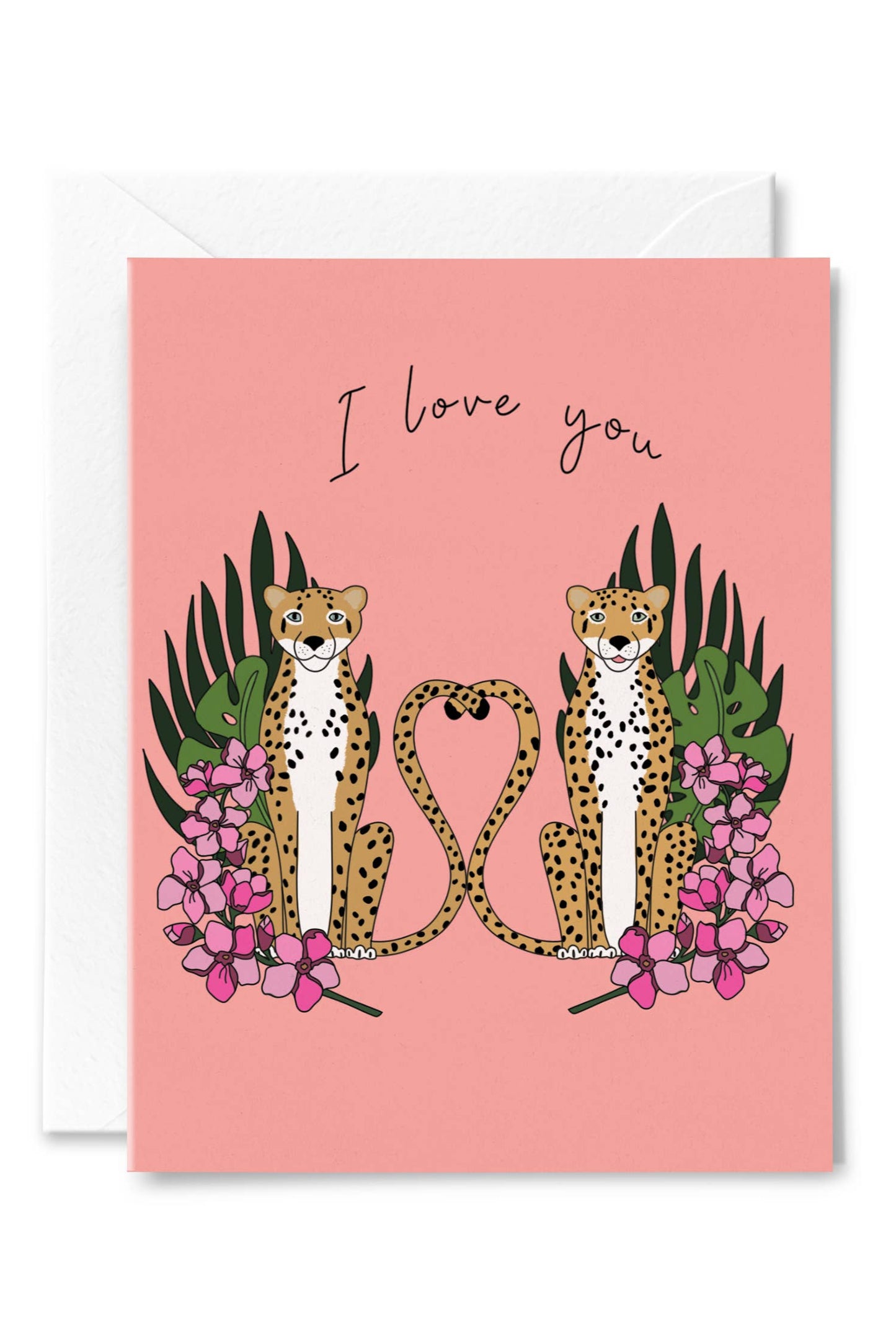 Love Leopards Valentine's Day Card