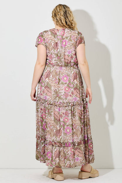 Sally Light Floral Maxi Dress | Extended