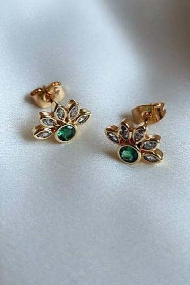 Rafaela Studs | Emerald CZ