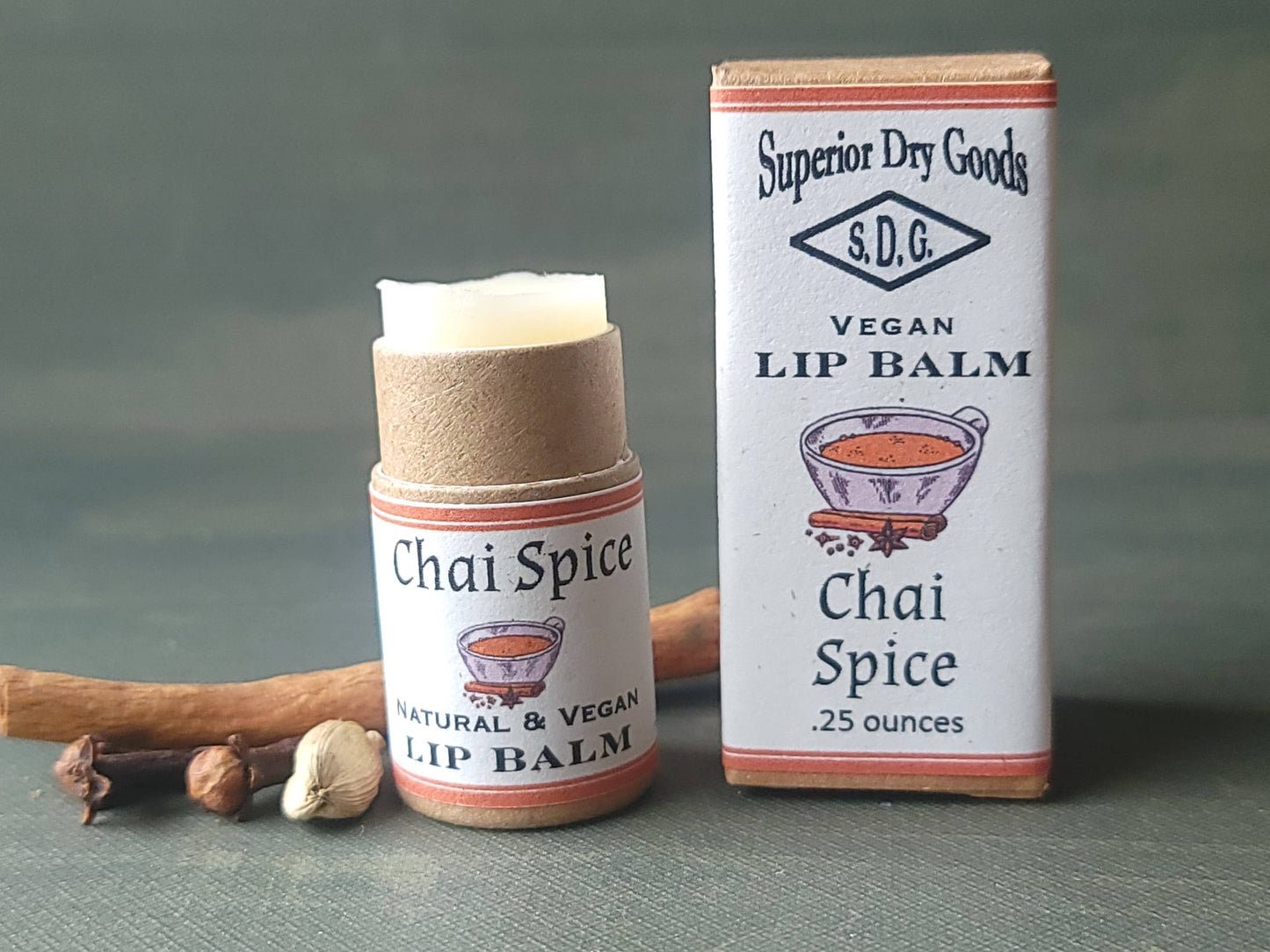 Chai Spice Lip Balm | Paperboard Tube