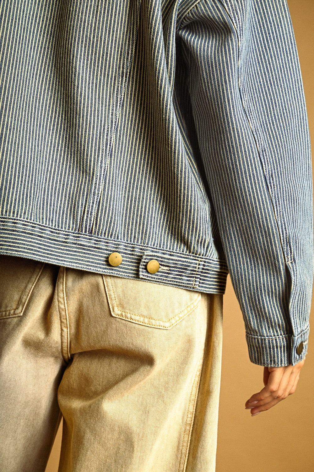 Railroad Stripe Denim Jacket