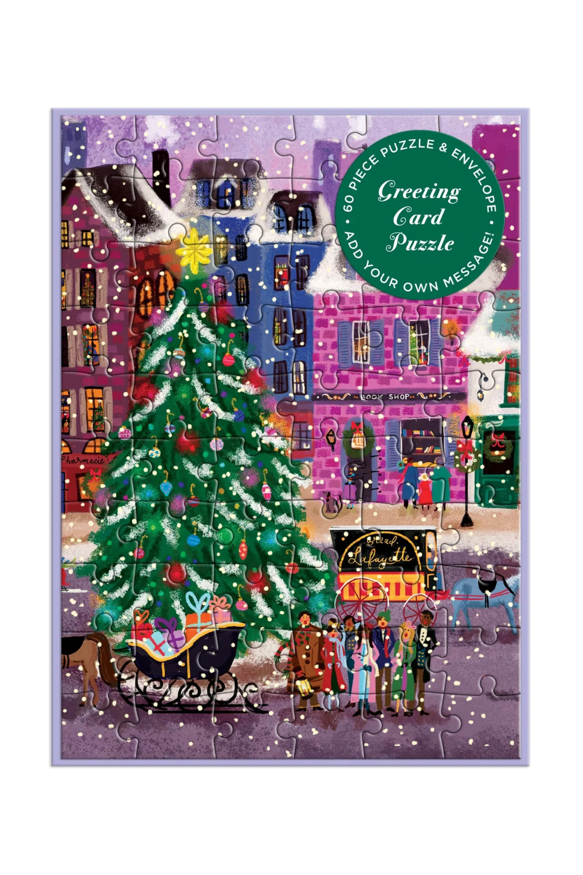 Christmas Square Greeting Card | 60 Piece Puzzle