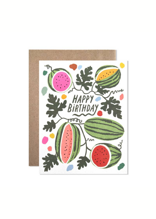 Birthday Watermelons Card