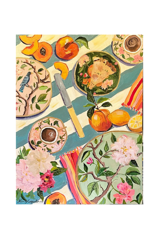Peachy Greeting Card