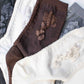 Rose Socks | Dark Brown