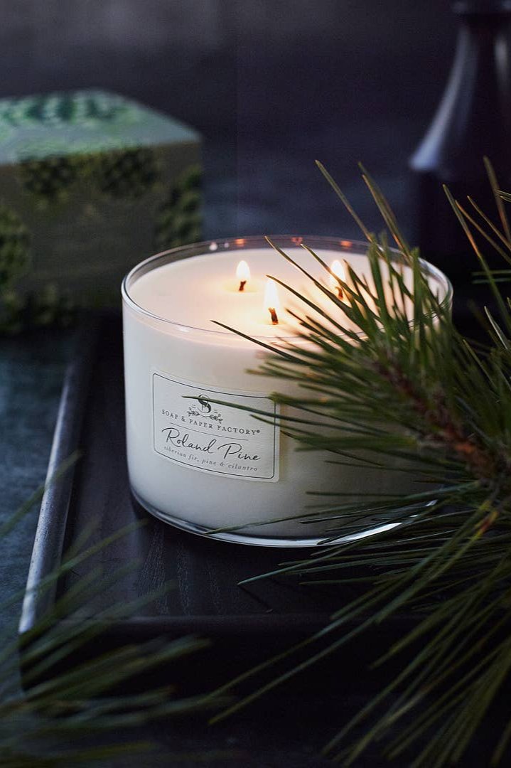 Roland Pine Three-Wick Soy Candle