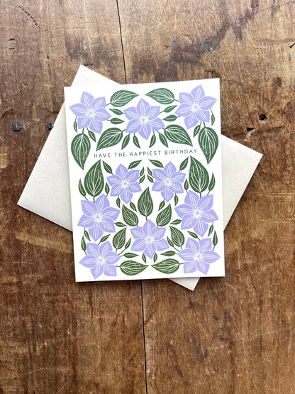 Happiest Birthday Floral Card