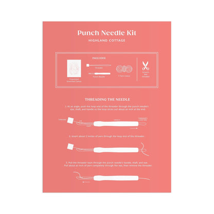 Highland Cottage Punch Needle Kit