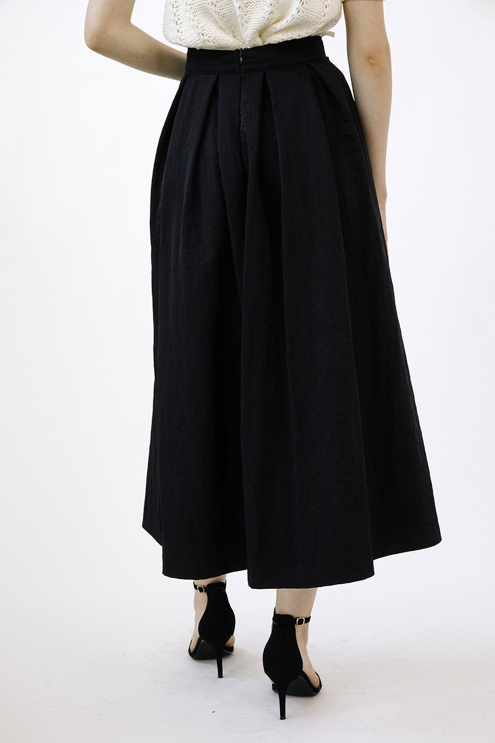 Pleated Midi Skirt