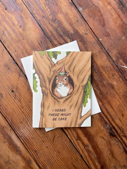 Squirrel Birthday Card