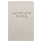 One Line A Day Fabric Journal | Tan