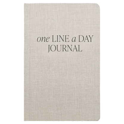 One Line A Day Fabric Journal | Tan