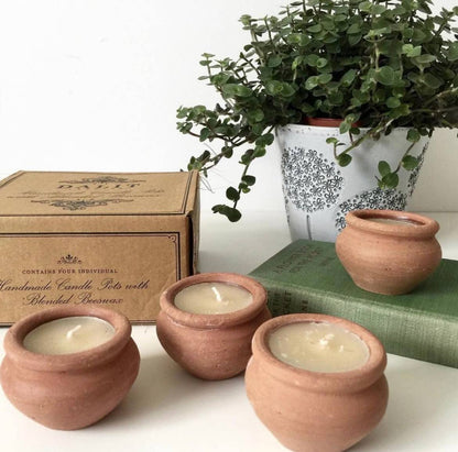 Murgan Terracotta Candles | Set of 4