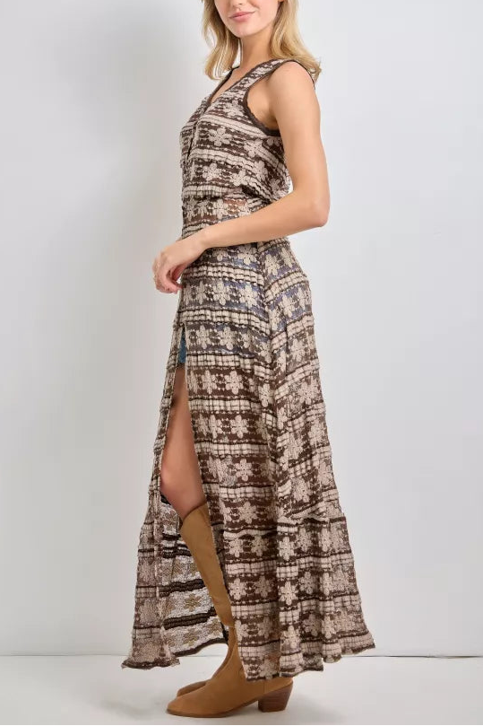 Folk Fest Sleeveless Duster