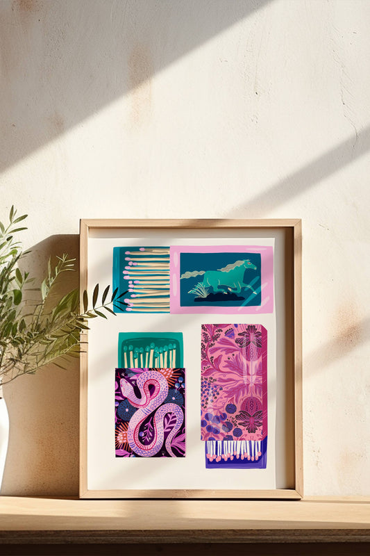 Matchboxes Art Print | 8" x 10"