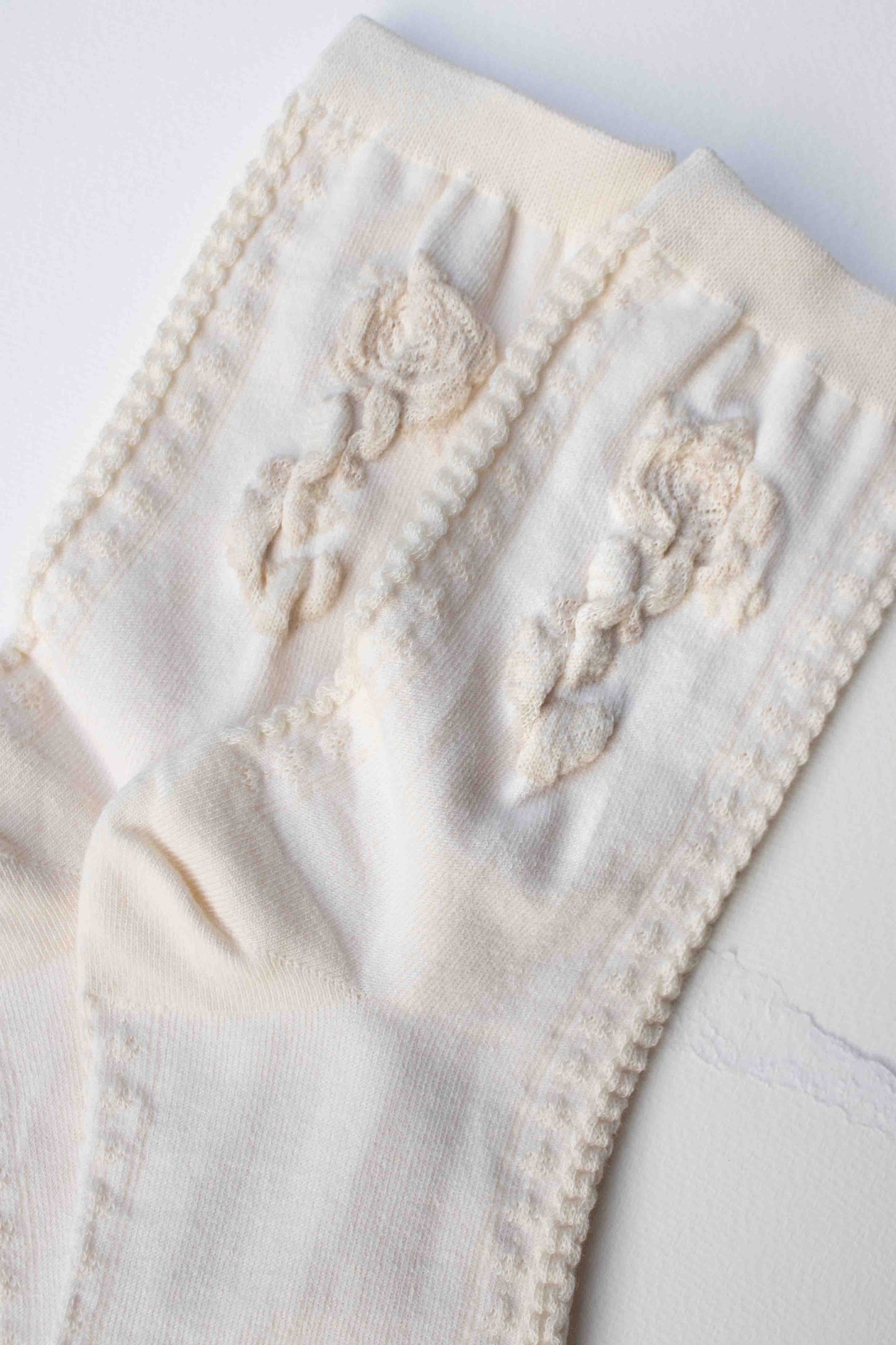 Rose Socks | Cream
