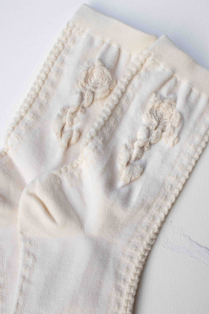 Rose Socks | Cream