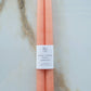 Hand-Dipped Taper Candles | Shell Pink