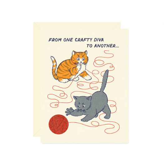 Crafty Cats Friendship Card
