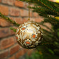 Gold and White Bauble Ornament