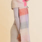 Cozy Oversized Fringe Scarf | Pink