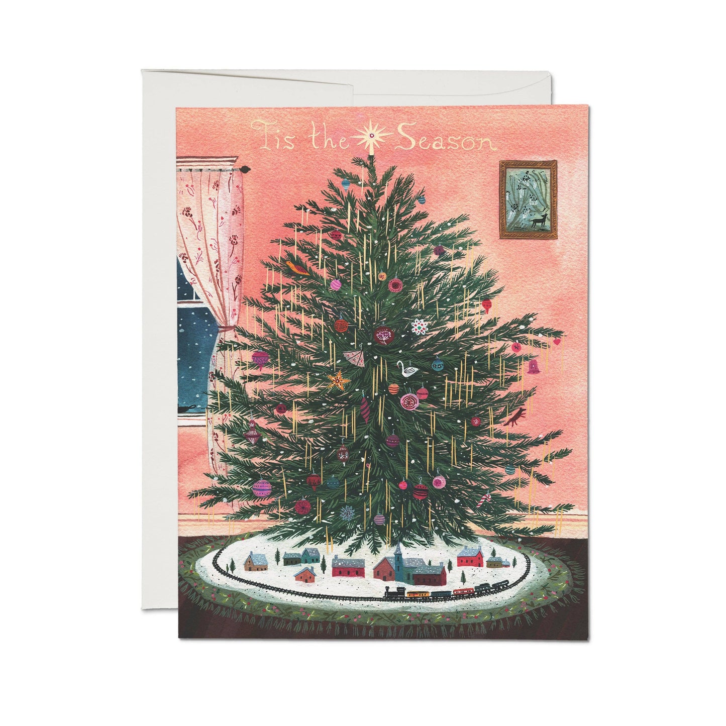 Tinsel Tree Holiday Cards |  Boxed Set of 8
