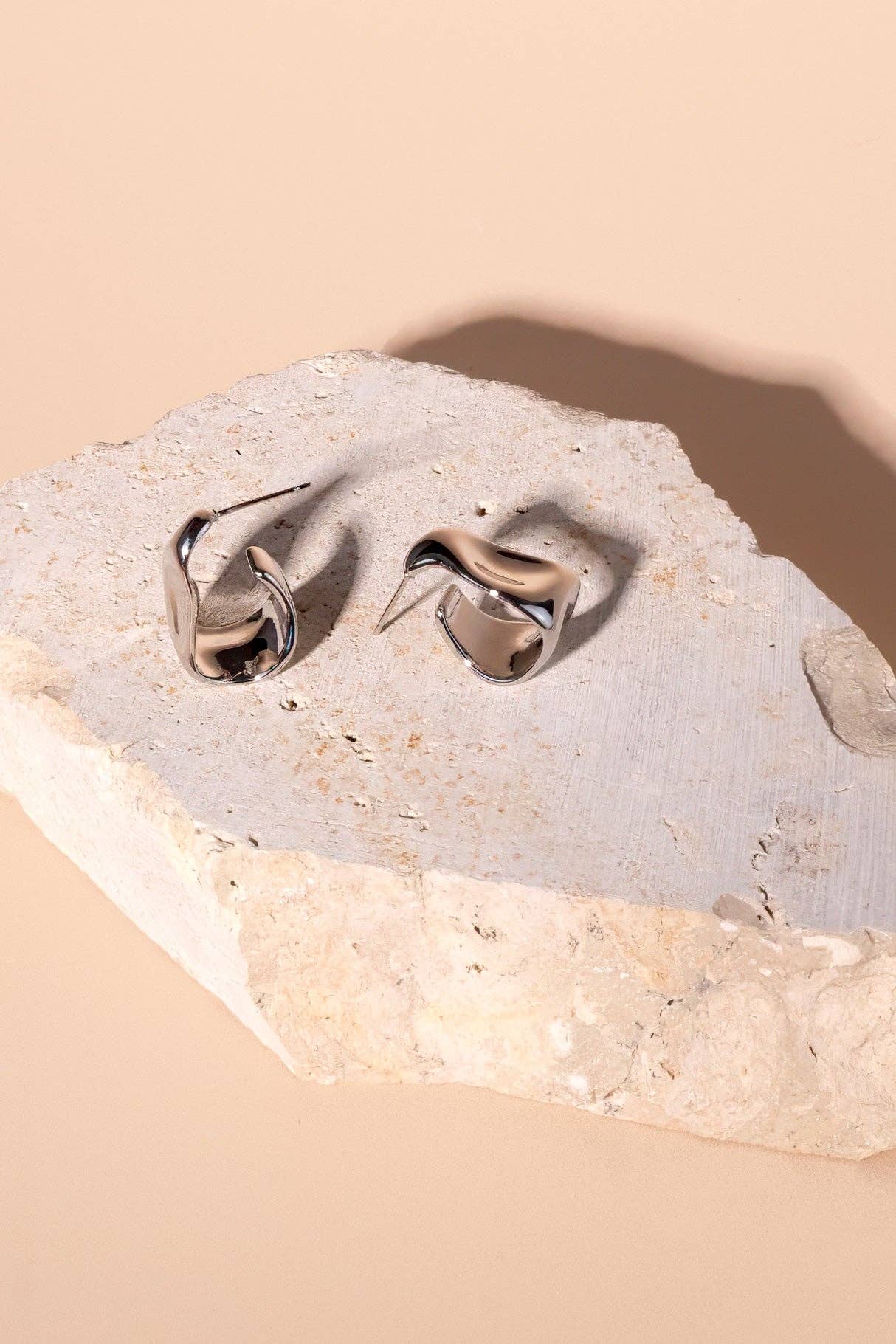 Chloe Hoops | Silver