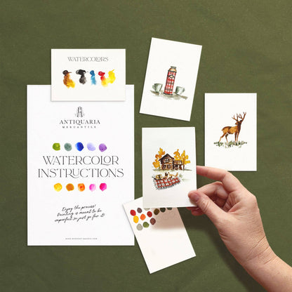 Mini Watercolor Kit | Mountain Cabin