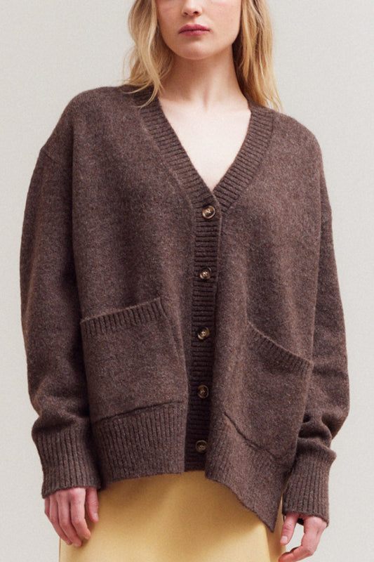 Oversized Button Front Cardigan