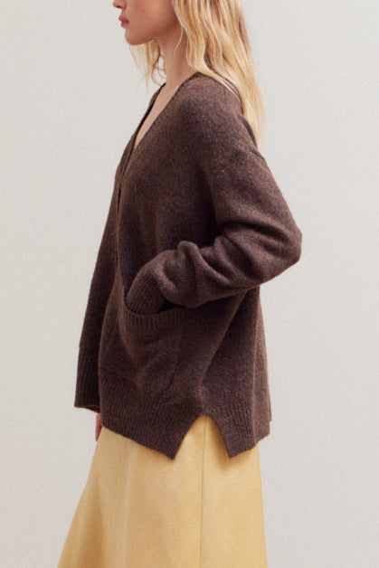 Oversized Button Front Cardigan