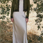 Cropped Stripe Button Front Cardigan | Chestnut