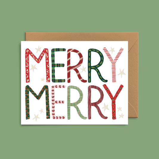 Merry Pattern Card