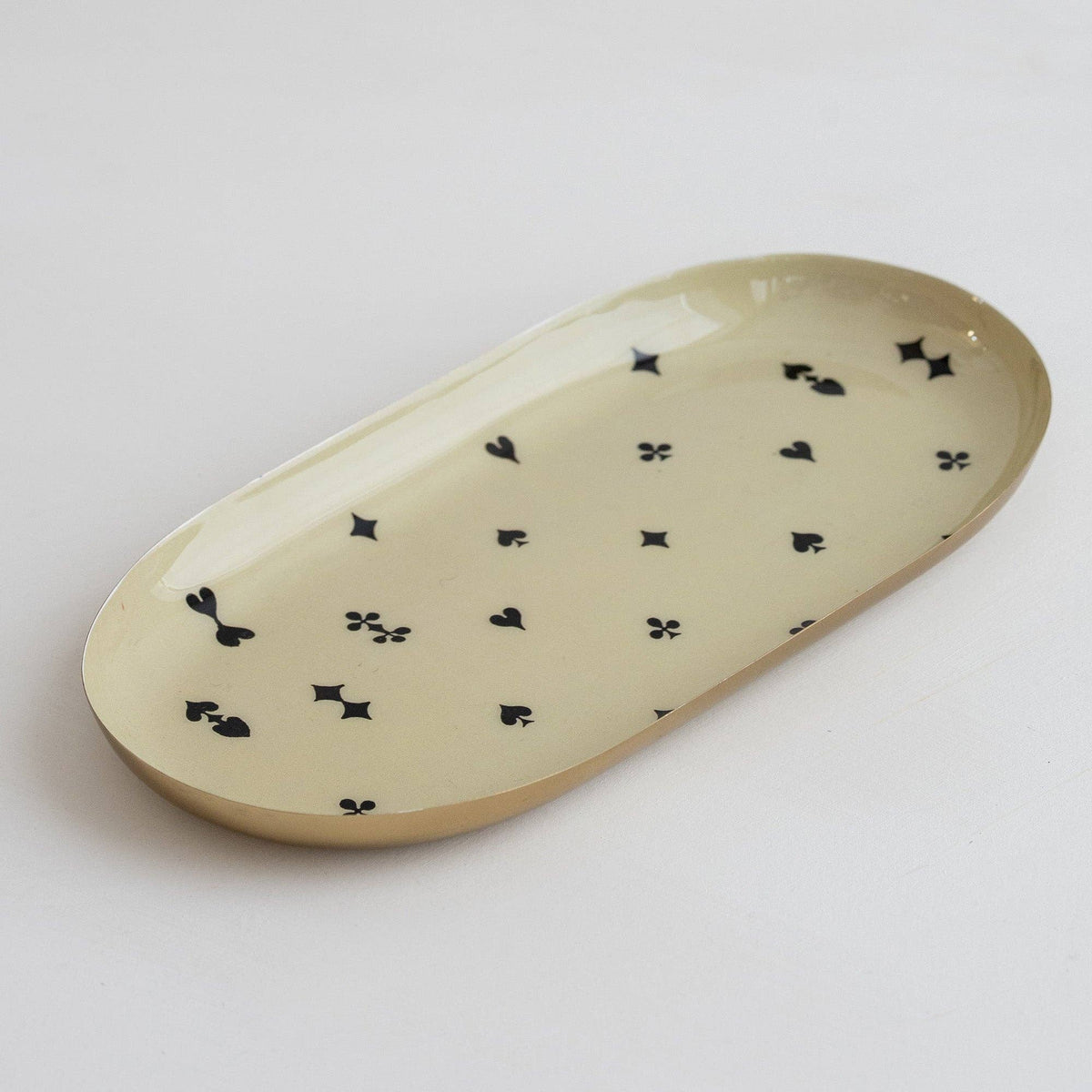 Oval Enamel Trinket Dish | House of Suits