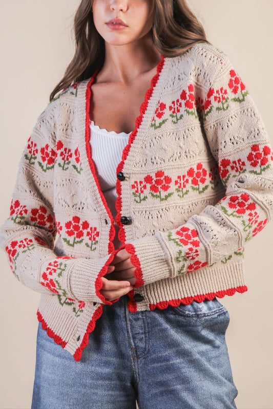 Elsie Floral Cardigan
