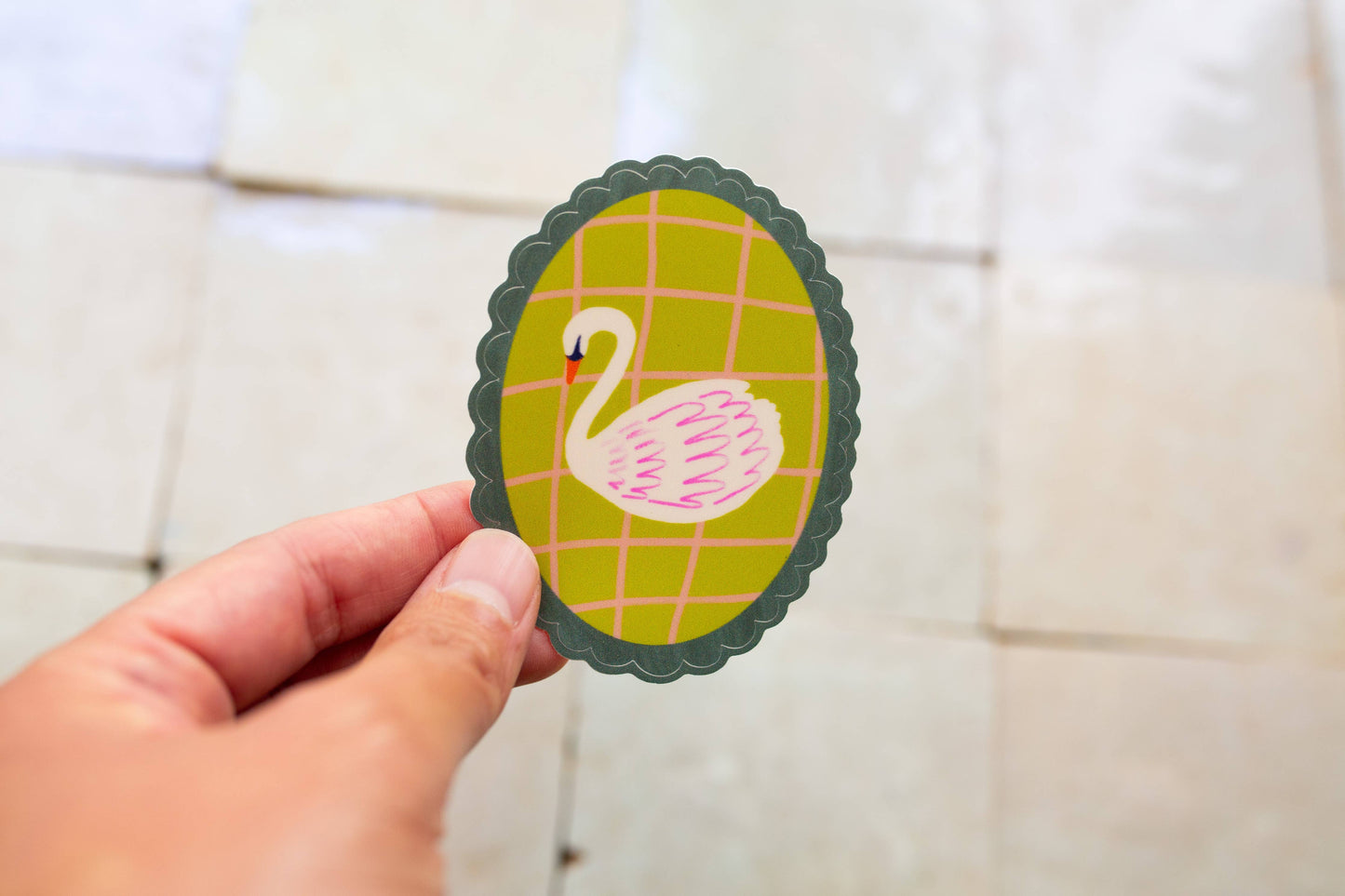 Swan Sticker